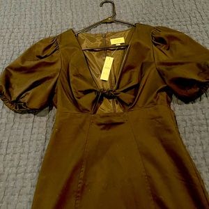 NWT. Black JCrew midi dress.